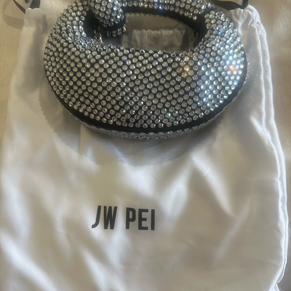 JW PEI Silver Crystal Embellished Women's Bag